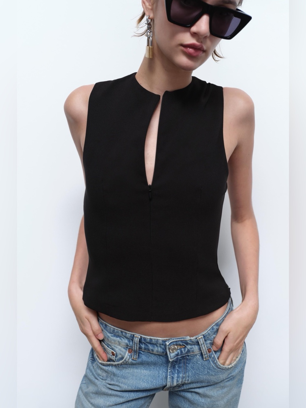 ZARA STRETCHY FITTED TOP